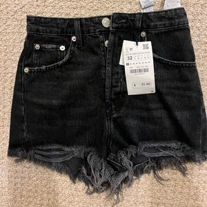 Black Zara Denim Shorts